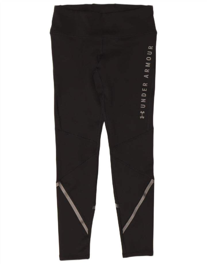 Cold Gear Graphic Leggings pentru femei Under Armour UK 12 Medium Black