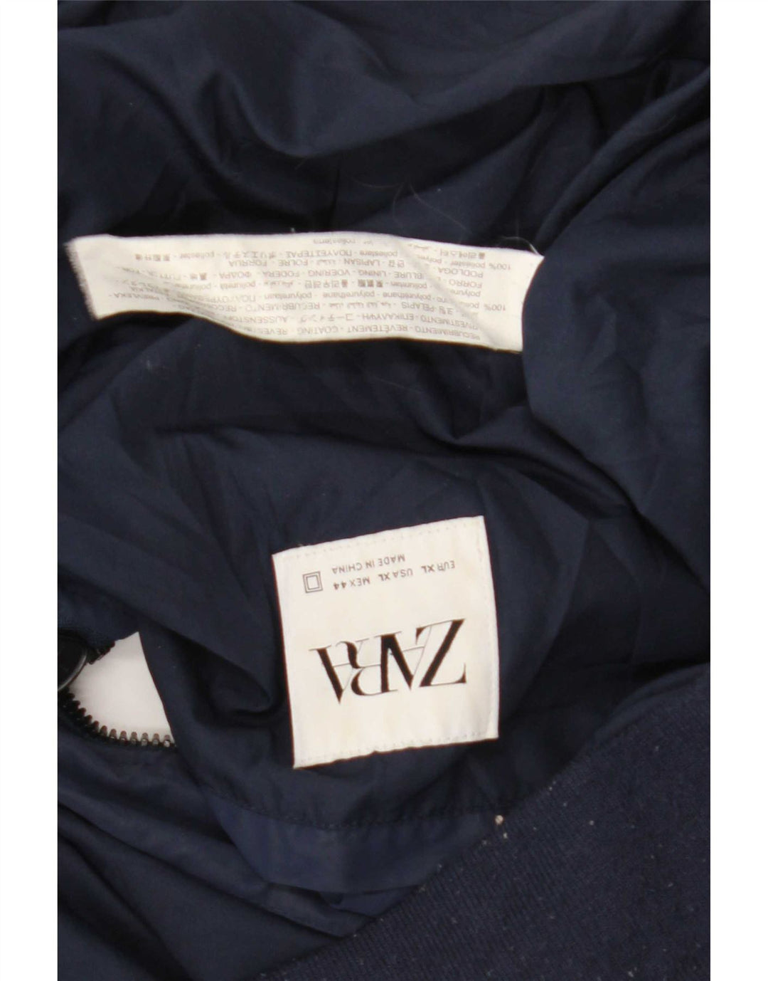 Bomber pentru bărbați Zara UK 42 XL Bleumarin Poliester