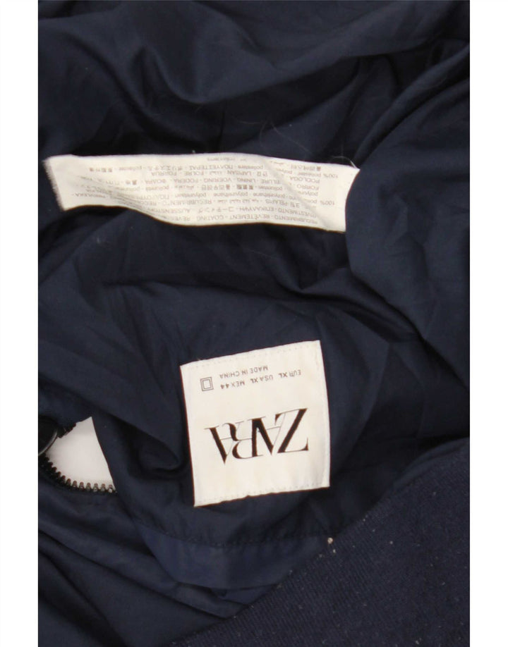 Bomber pentru bărbați Zara UK 42 XL Bleumarin Poliester