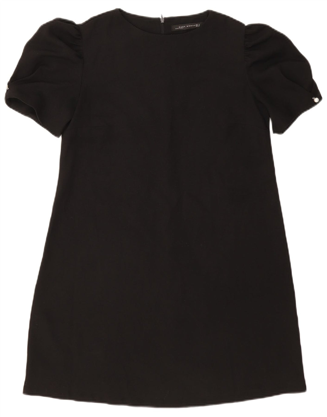 Rochie în formă de A pentru femei Zara UK 12 Poliester mediu negru