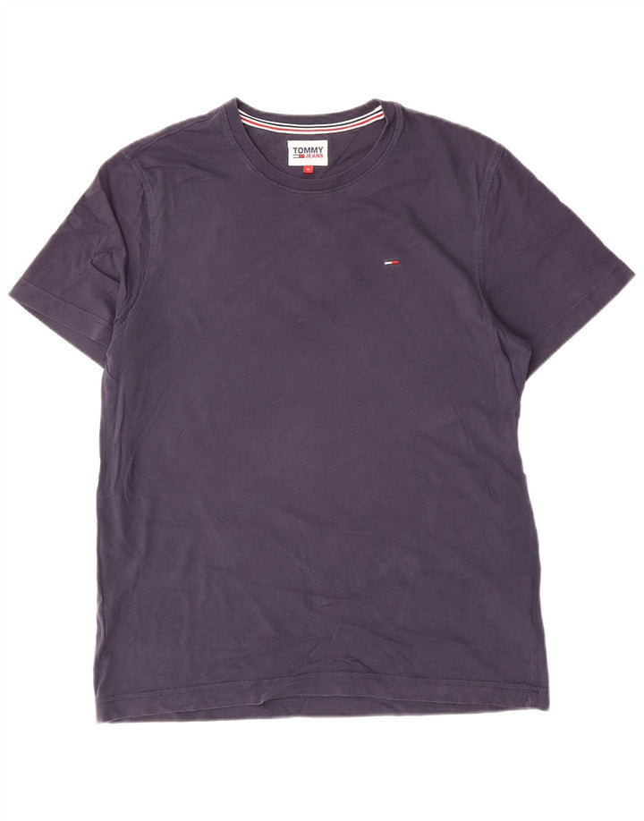 Tricou pentru bărbați Tommy Hilfiger Top mediu din bumbac bleumarin