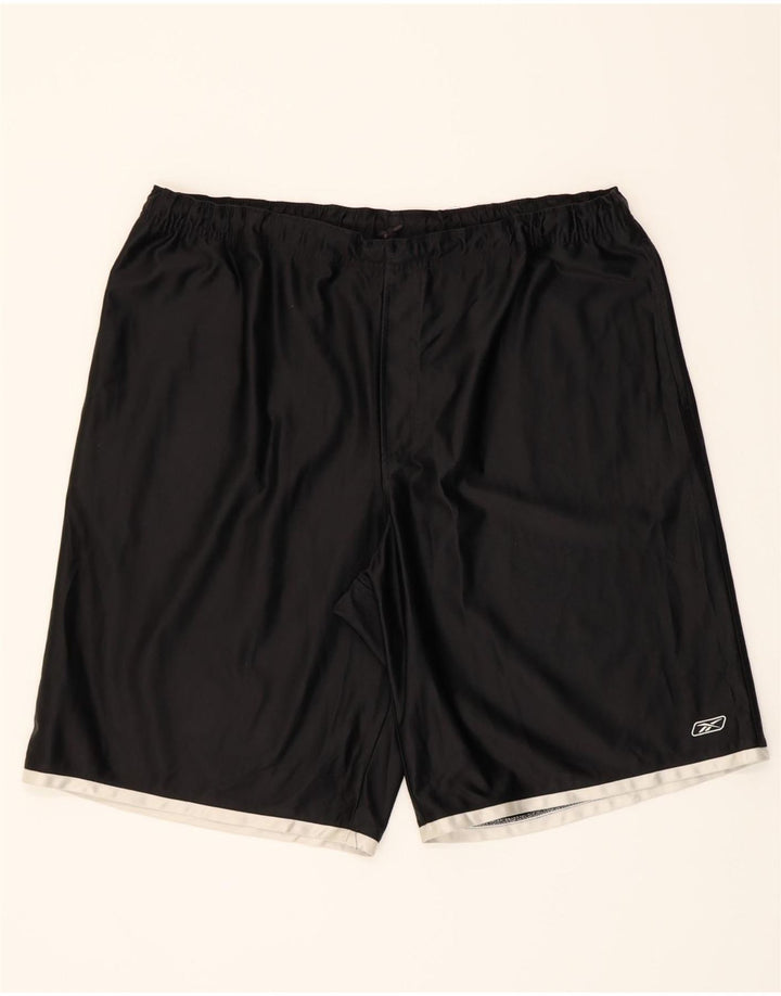 REEBOK Mens Sport Shorts XL  Black Polyester Vintage Reebok and Second-Hand Reebok from Messina Hembry 