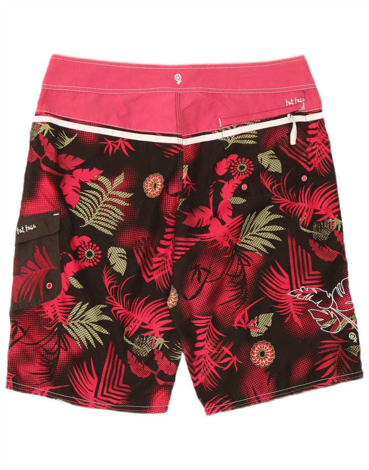 Pantaloni scurți de înot pentru bărbați Fat Face Medium L32 L12 Roz Floral Poliester Plajă