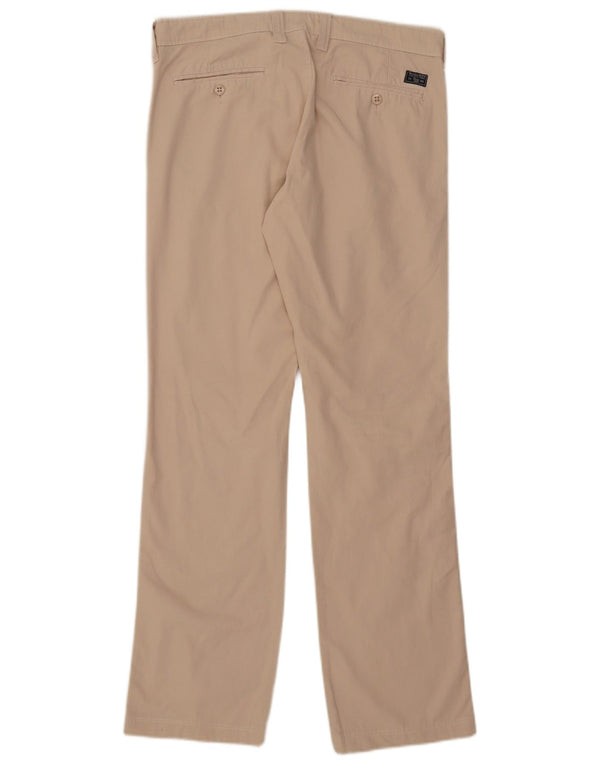 Woolrich Pantaloni chino drepți pentru bărbați W31 L31 bumbac bej
