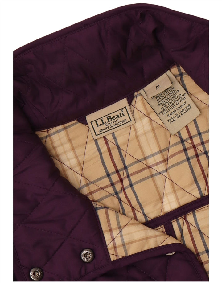 Jachetă matlasată pentru femei L.L.Bean UK 14 Poliester violet mediu