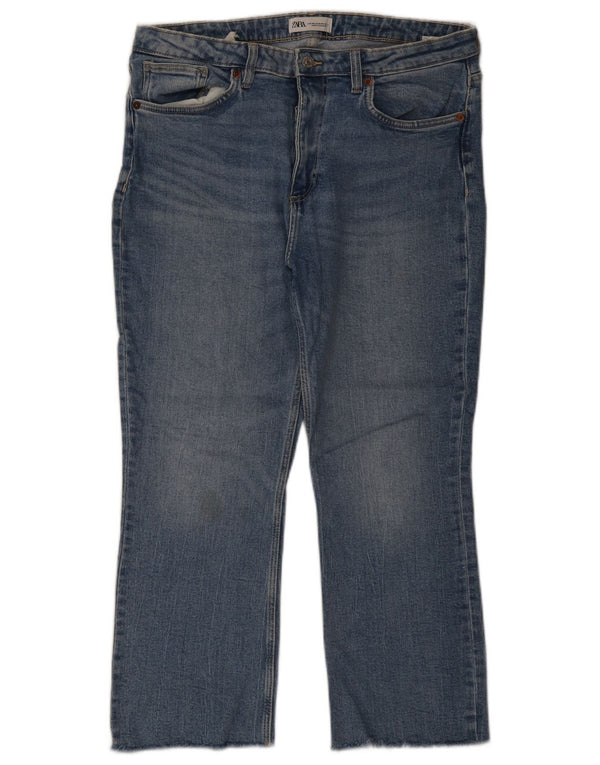 Blugi tăiați pentru femei Zara EU 44 XL W34 L25 Bumbac albastru