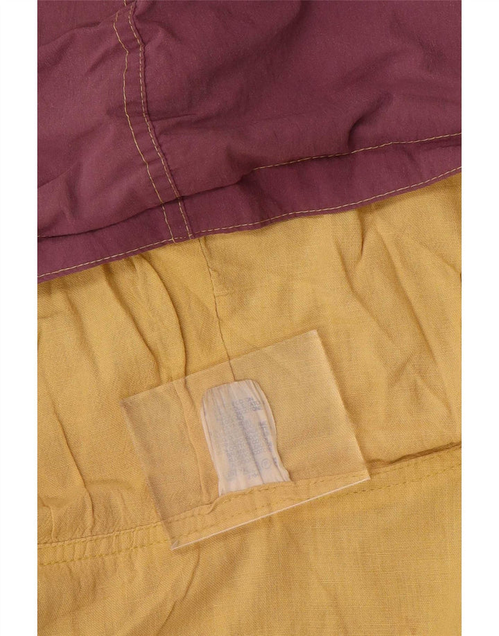 Rodeo Mens Loose Fit Graphic Bomber Jacket UK 38 Medium Yellow Colourblock