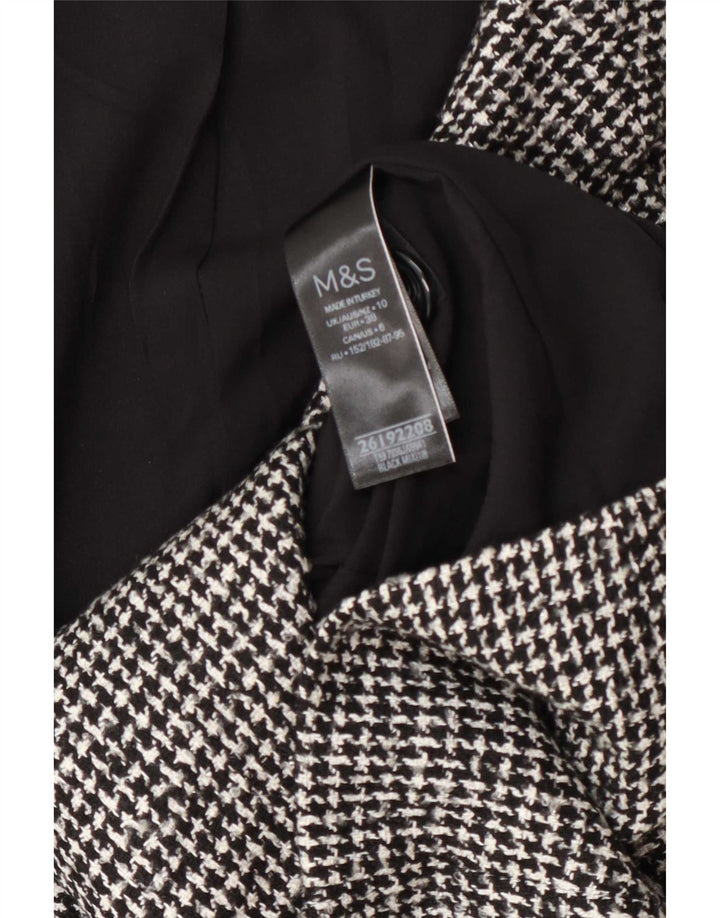 Jachetă pentru femei Marks & Spencer cu 2 nasturi, UK 10, picior de găină neagră