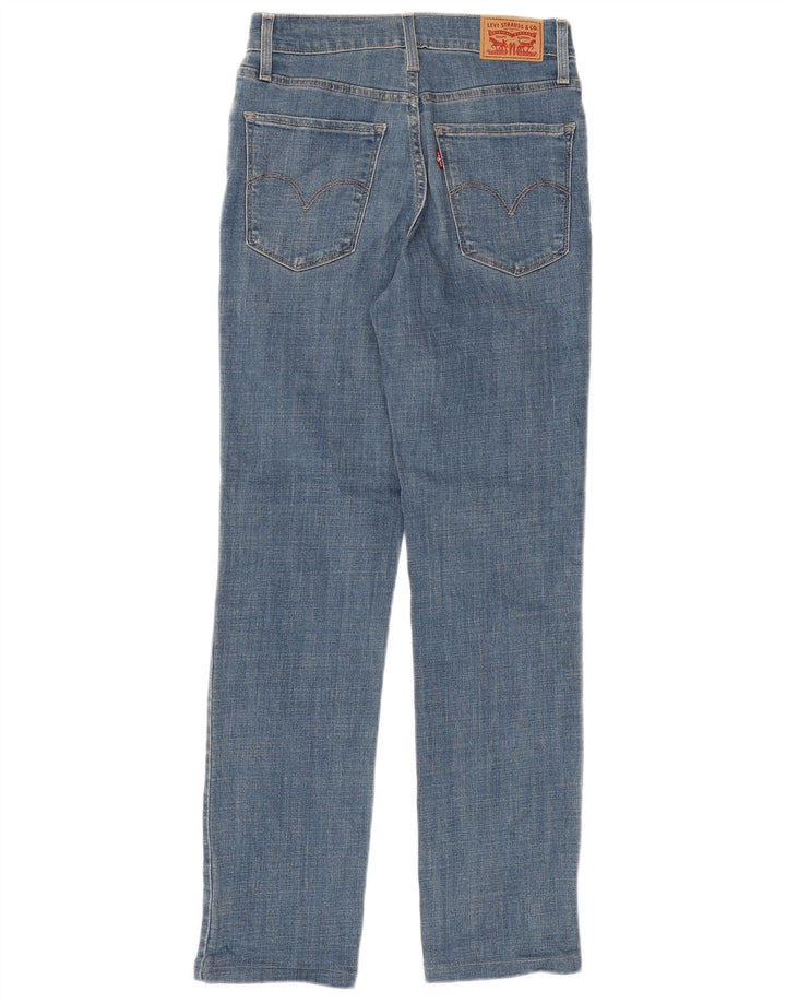 Blugi drepți cu talie înaltă pentru femei LEVI'S 724 W26 L32 albaștri