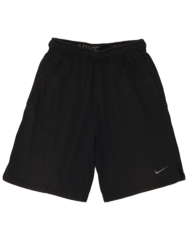 Pantaloni scurți sport Nike Dri Fit pentru bărbați, bumbac negru mic