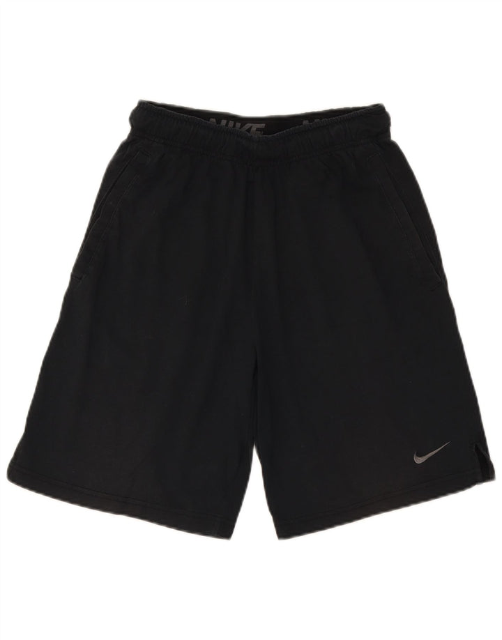 Pantaloni scurți sport Nike Dri Fit pentru bărbați, bumbac negru mic