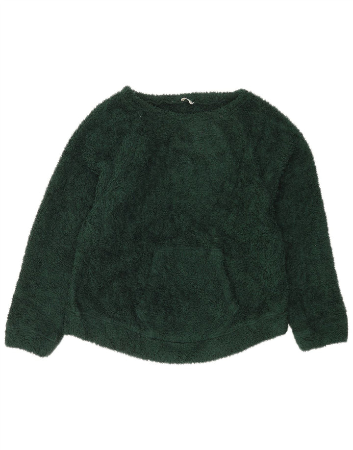 Pulover supradimensionat din lână Benetton UK 10 Poliester verde mic
