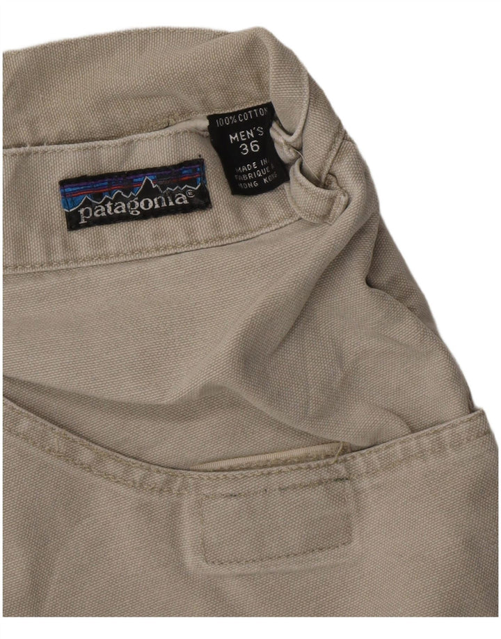 Pantaloni scurți chino PATAGONIA pentru bărbați W36, bumbac gri mare