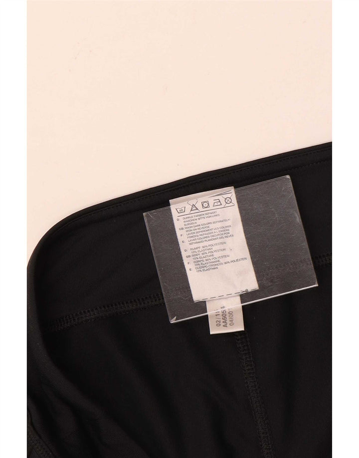 Leggings Capri Adidas pentru femei UK 16 Poliester negru mare