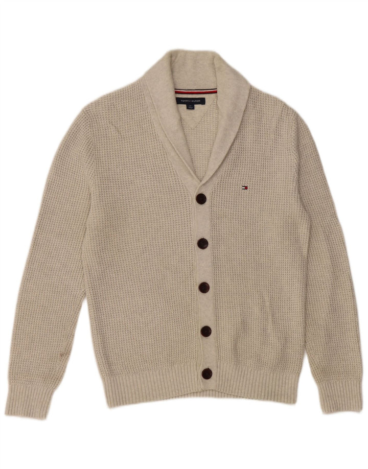 Pulover cardigan pentru bărbați TOMMY HILFIGER, bumbac, gri mic