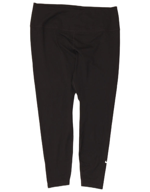 Leggings Nike Dri Fit pentru femei UK 20 2XL Poliester negru