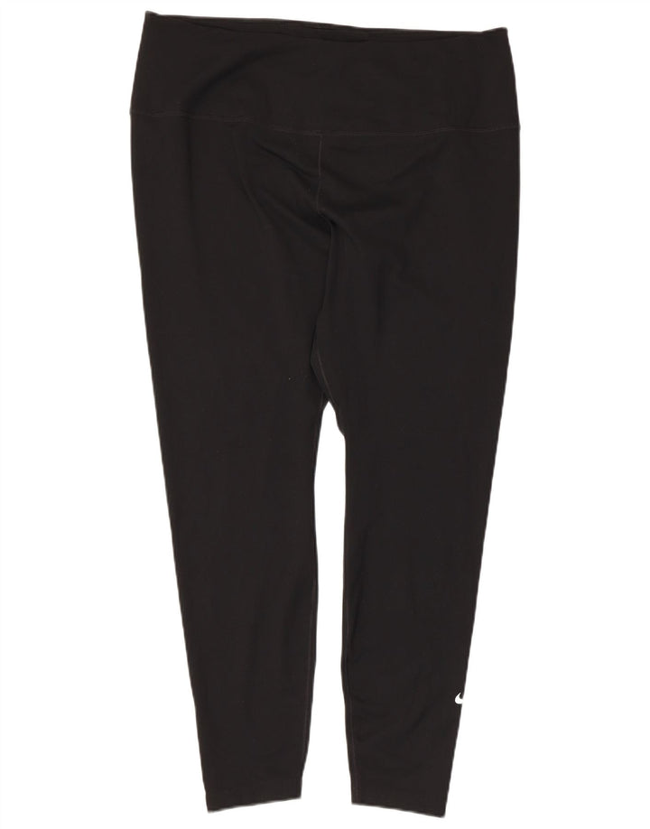 Leggings Nike Dri Fit pentru femei UK 20 2XL Poliester negru