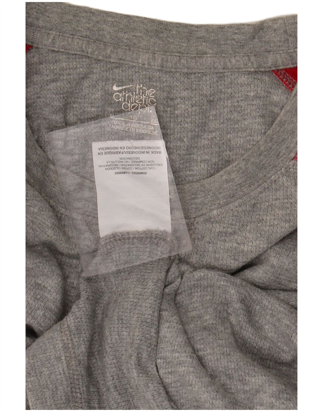 NIKE Mens Top Long Sleeve XL Grey Colourblock Cotton