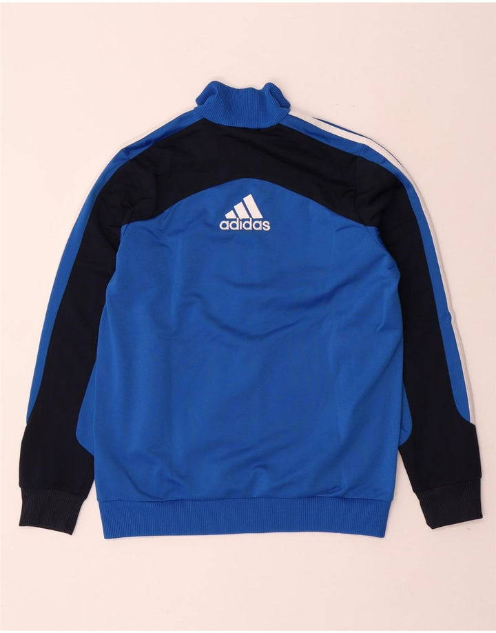 Jachetă de trening grafică ADIDAS pentru băieți 13-14 ani, albastru, color block