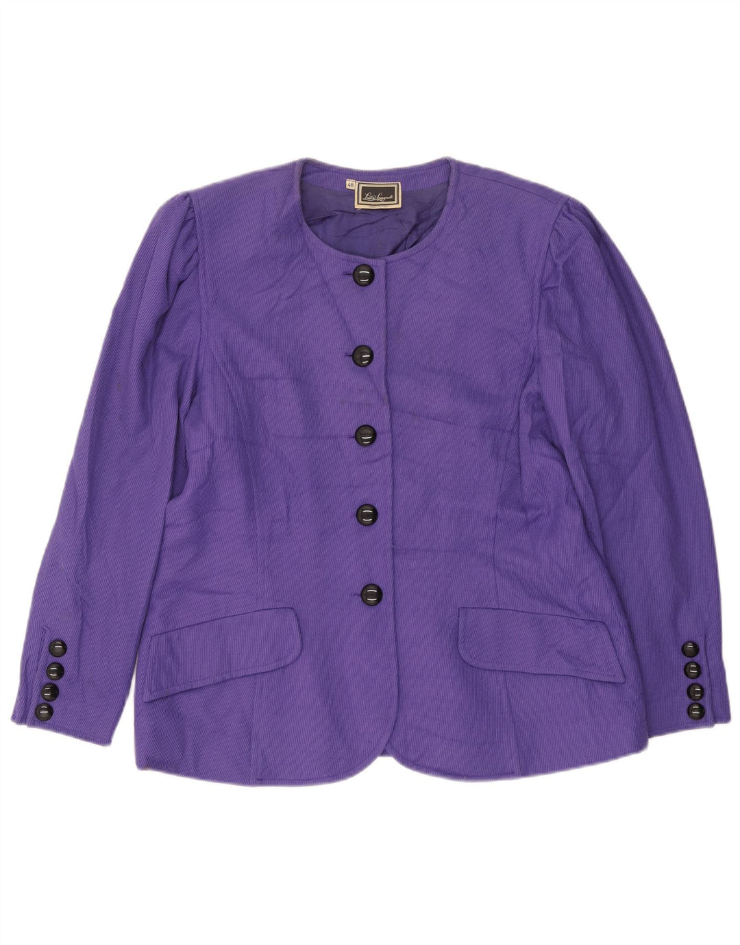 Luisa Spagnoli Jachetă pentru femei cu 5 nasturi IT 48 XL Lână violet