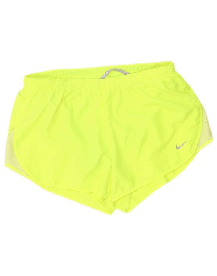 Pantaloni scurți sport Nike Dri Fit pentru femei UK 16, mari, verde, poliester