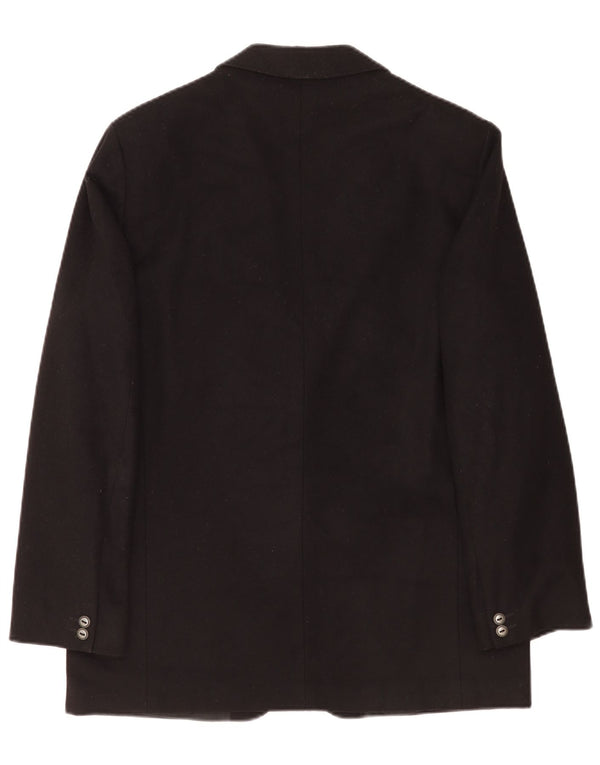 Jachetă Yves Saint Laurent pentru bărbați cu 2 nasturi IT 52 XL Lână virgină neagră