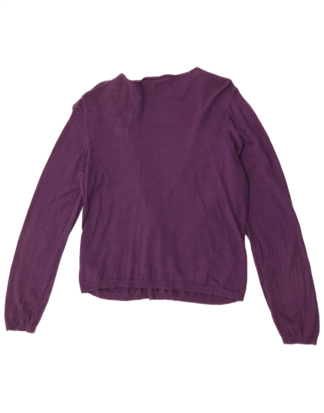 Pulover cardigan deschis pentru femei Marks & Spencer UK 14 bumbac violet mediu