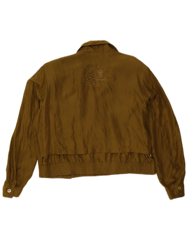 Jachetă bomber supradimensionată pentru femei vintage UK 10 mic kaki