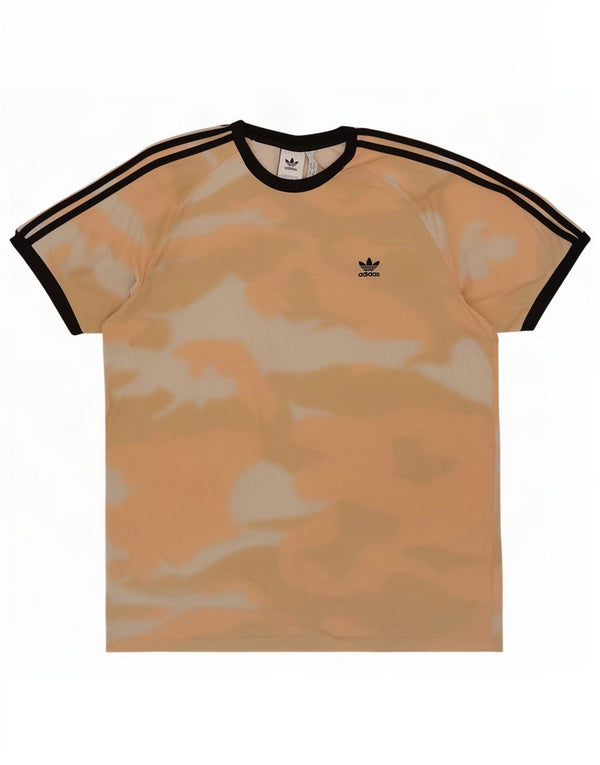 Tricou pentru bărbați Adidas Top 2XL Portocaliu Camuflaj Bumbac
