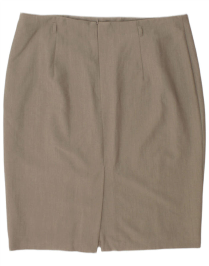 Fusta creion pentru femei Marks & Spencer UK 20 2XL W42 Bej Poliester