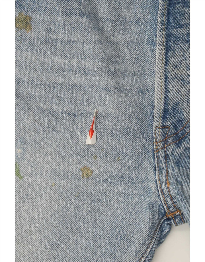 Blugi drepți distressed 501 Levi's pentru bărbați L30 L34 Bumbac albastru