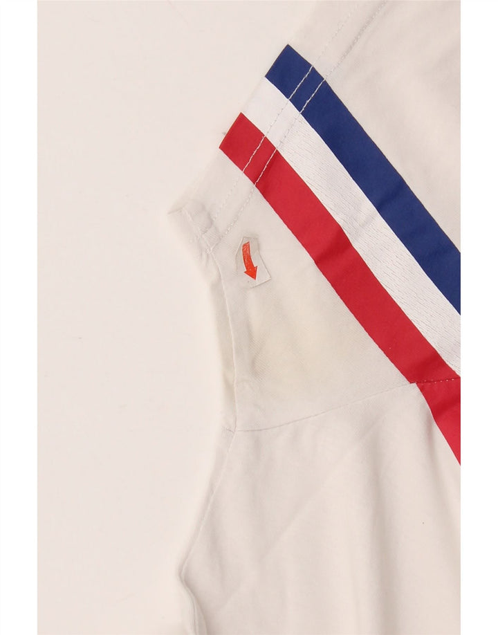 Tricou grafic pentru bărbați Alpha Industries Top, mediu alb, bumbac cu dungi
