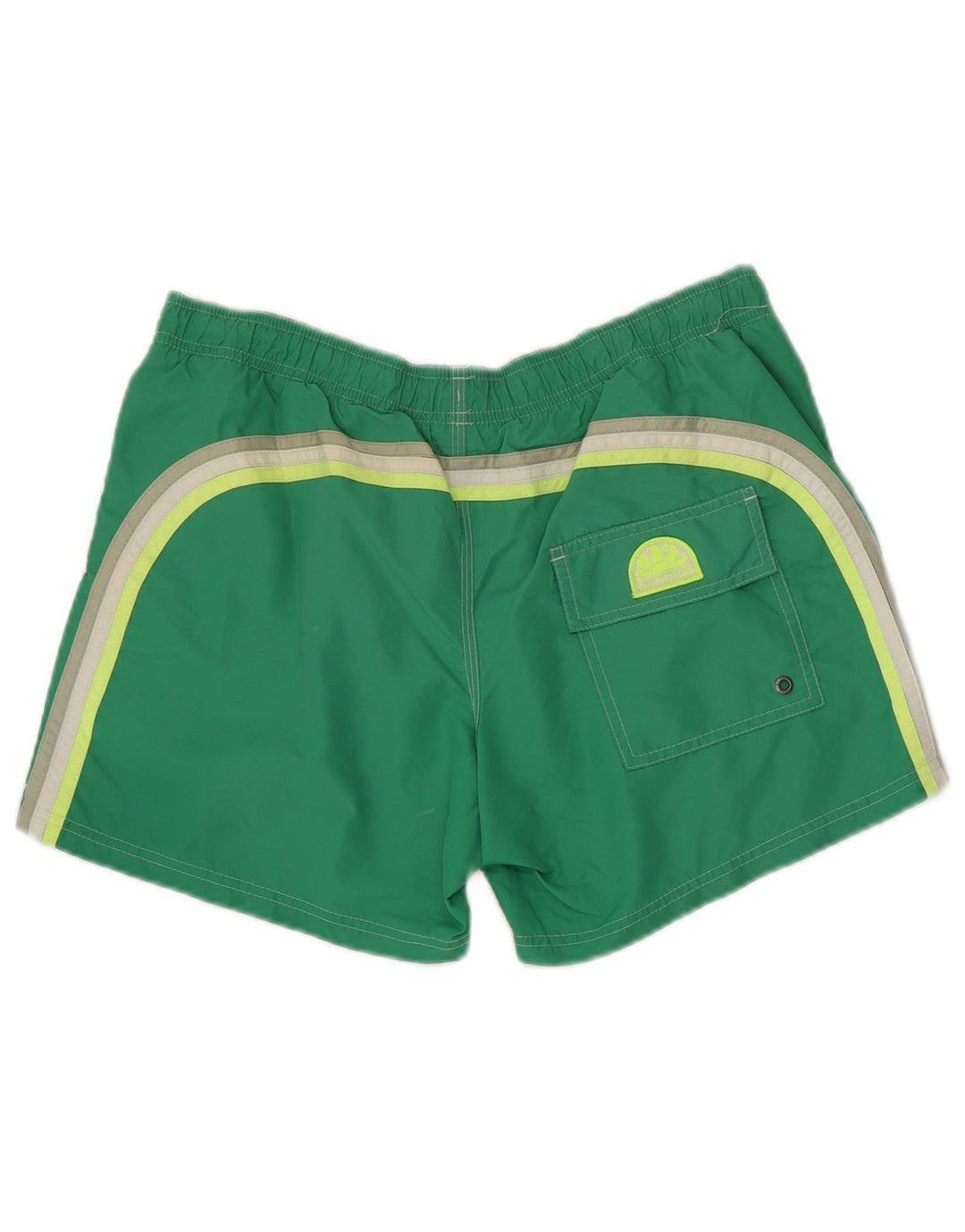 Sundek Pantaloni scurți de înot pentru bărbați, nailon verde mediu