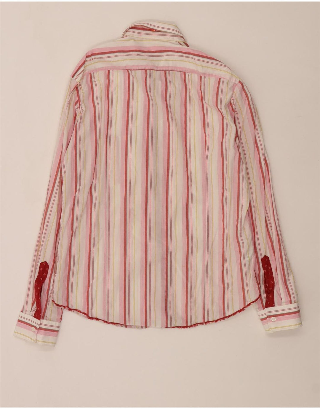 Cămașă pentru bărbați Hugo Boss, bumbac cu dungi mari, roz