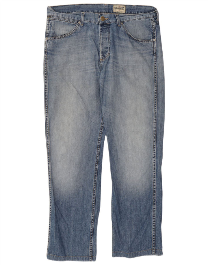 Blugi drepti pentru bărbați Wrangler W36 L31 Bumbac albastru
