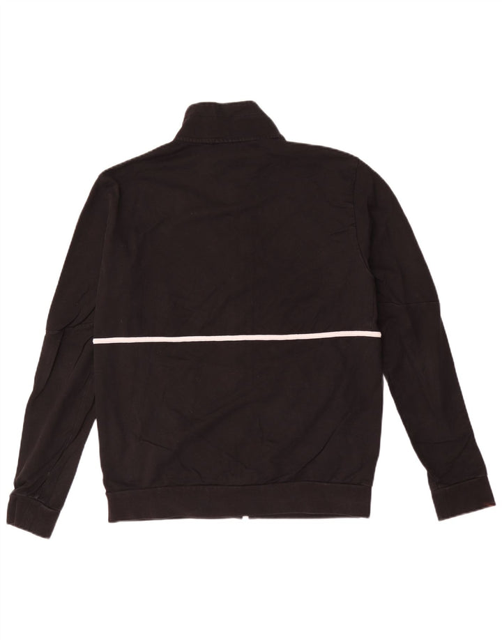 Jachetă de trening cu grafică pentru bărbați Emporio Armani, bumbac mediu negru
