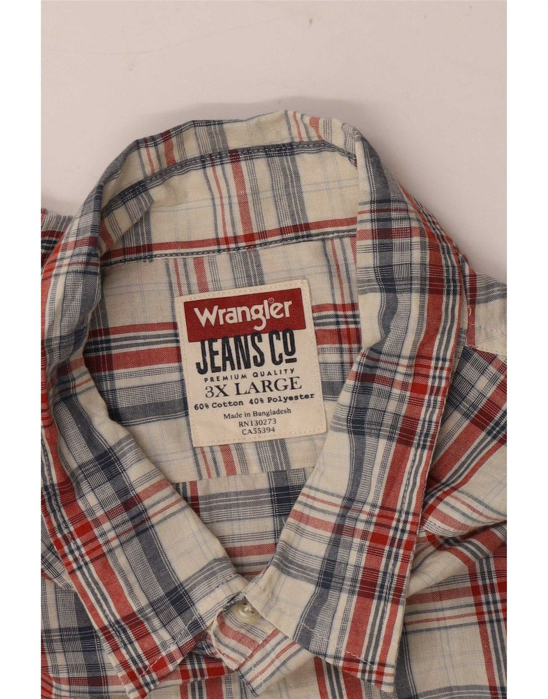 Cămașă pentru bărbați Wrangler 3XL, bumbac cu carouri multicolore