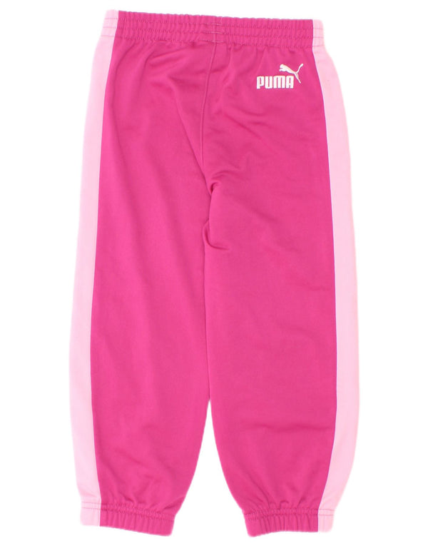 Pantaloni de trening grafic Puma Fete Joggeri 2-3 Ani Roz Colorblock