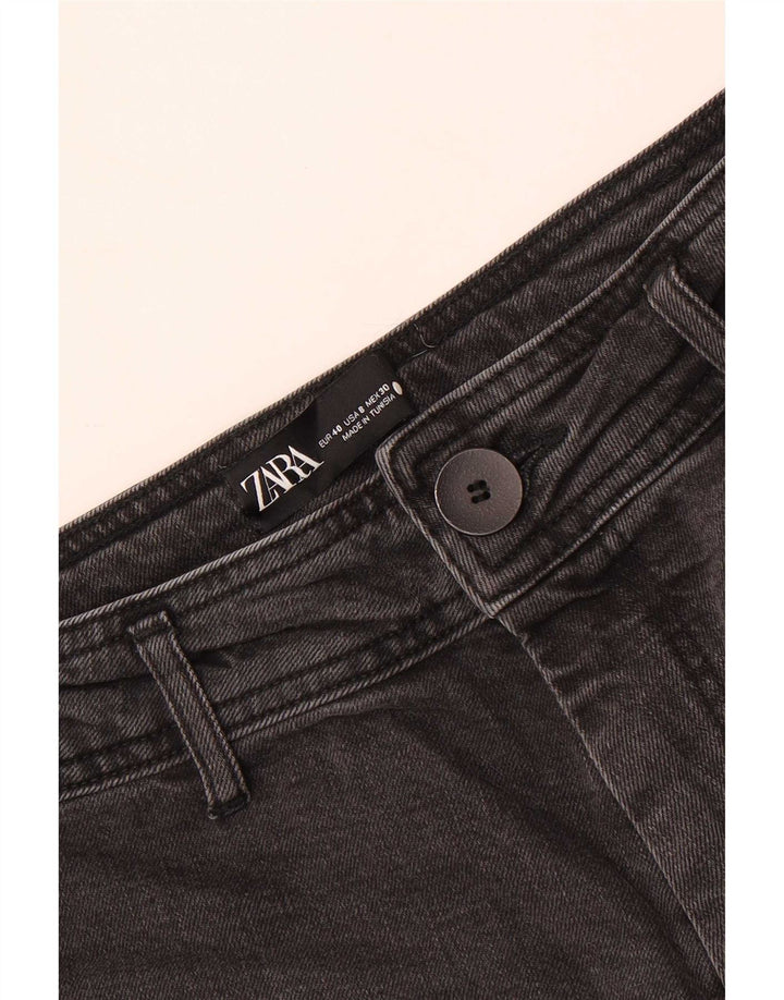 Blugi pentru femei Zara cu picioare largi EU 40 Medium W30 L29 Negri