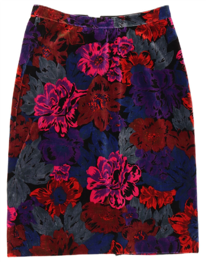 Fusta creion Vintage pentru femei W28 Medium Multicolor Floral