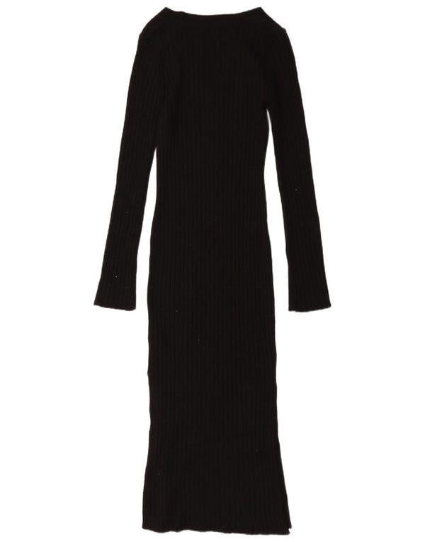 Topshop Rochie Maxi Bodycon pentru Femei UK 8 Small Negru Acrilic