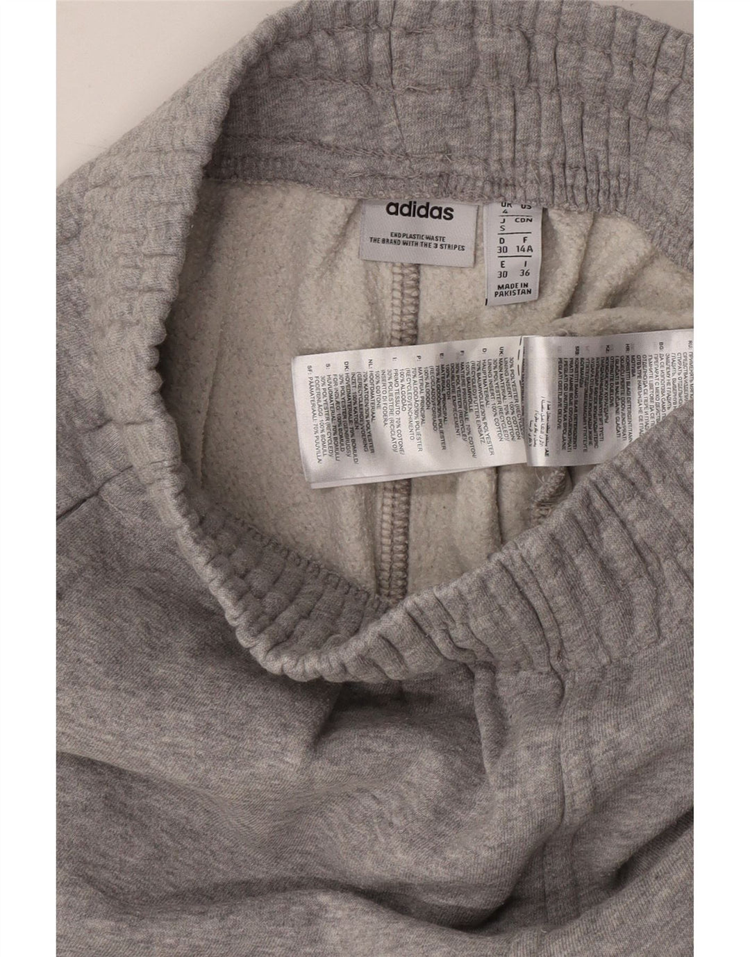 Pantaloni de trening pentru femei ADIDAS Joggeri UK 4 XS Bumbac cu pete gri