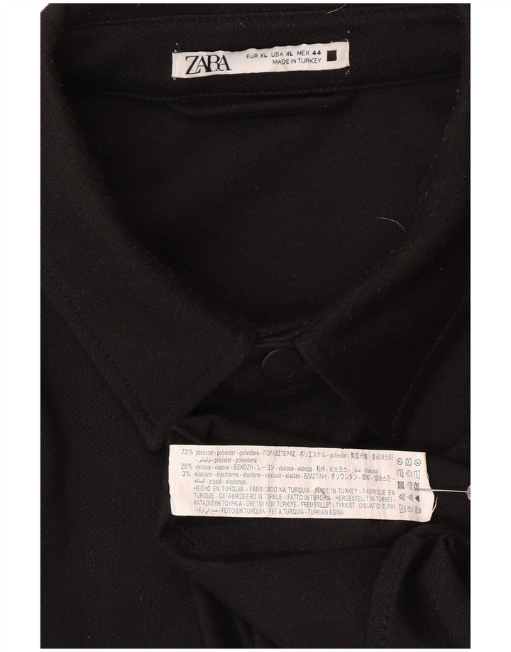 Cămașă pentru bărbați Zara XL Poliester negru