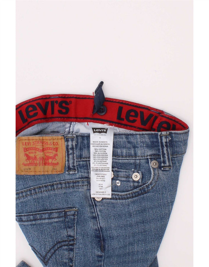 Levi's Boys 511 Slim Jeans 4-5 ani W22 L18 Blue Bumbac