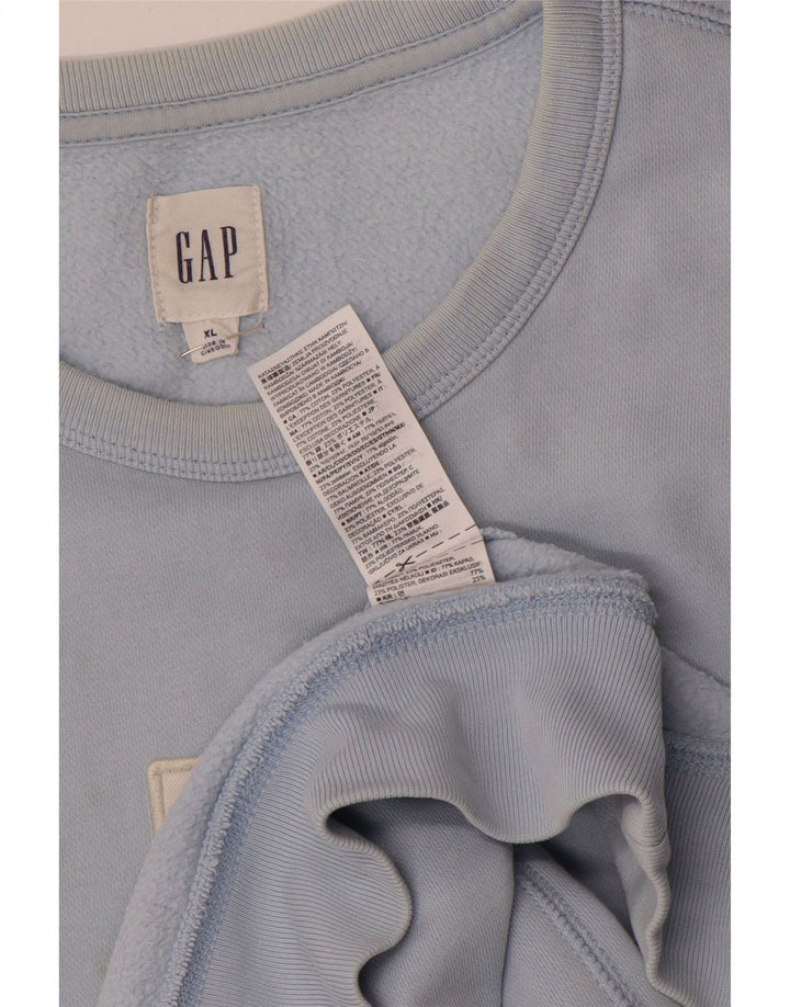 Hanorac grafic Gap pentru bărbați, XL, bumbac, albastru