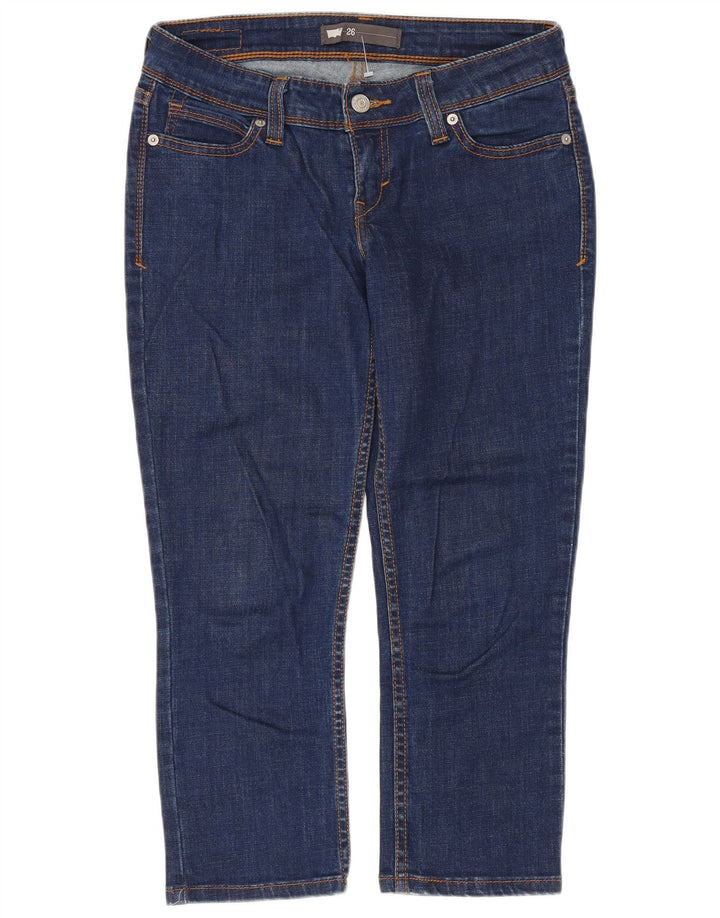 Blugi Capri pentru femei Levi's W26 L21 Bumbac bleumarin