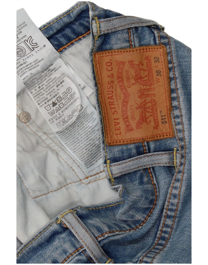Blugi Levi's 511 Slim pentru bărbați W38 L32 Bumbac albastru