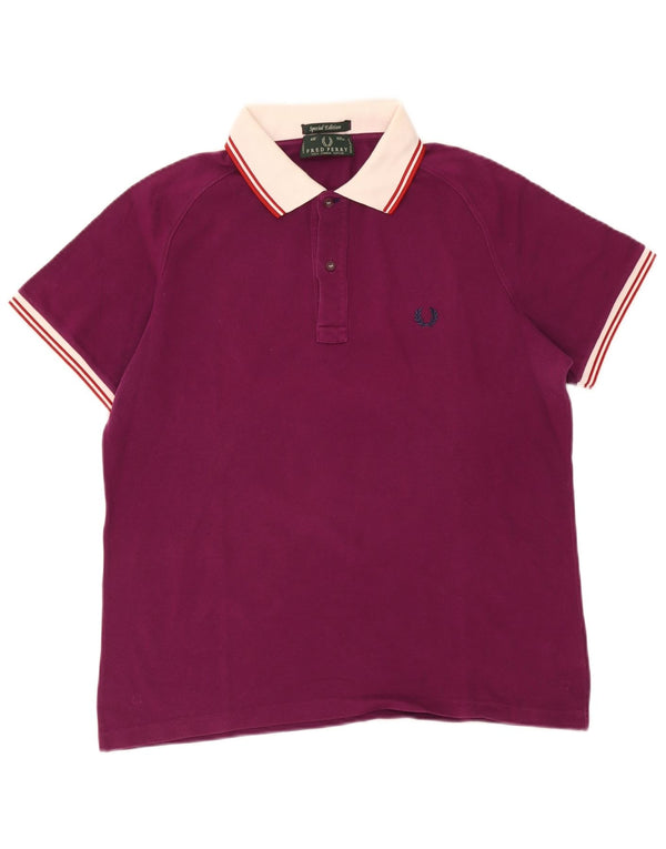 Tricou polo de rugby pentru bărbați, ediție specială Fred Perry, cu dungi maro mari