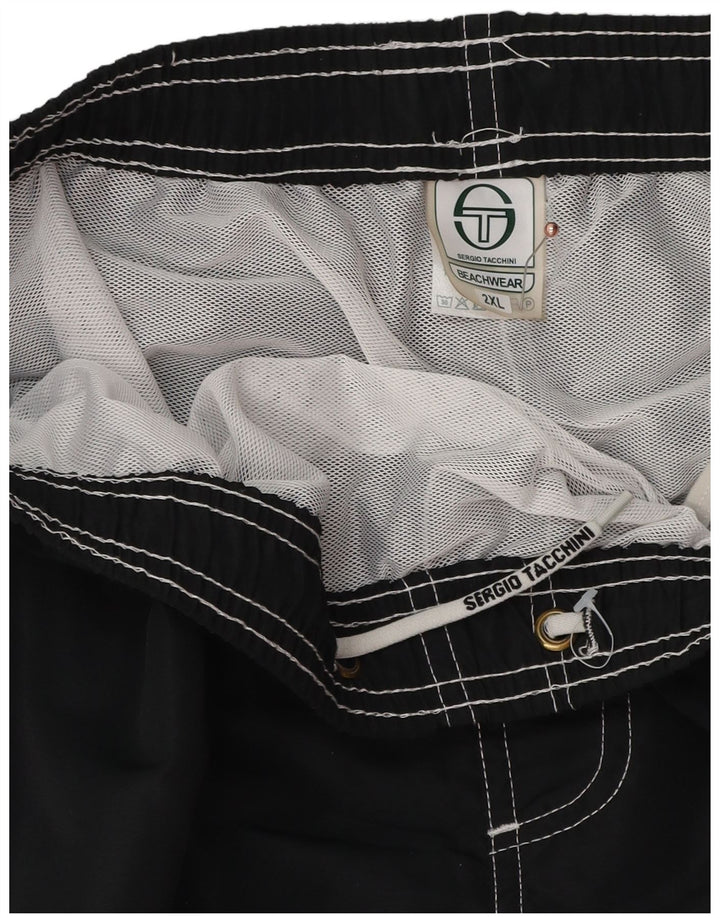 Sergio Tacchini Pantaloni scurți de înot pentru bărbați 2XL poliester negru