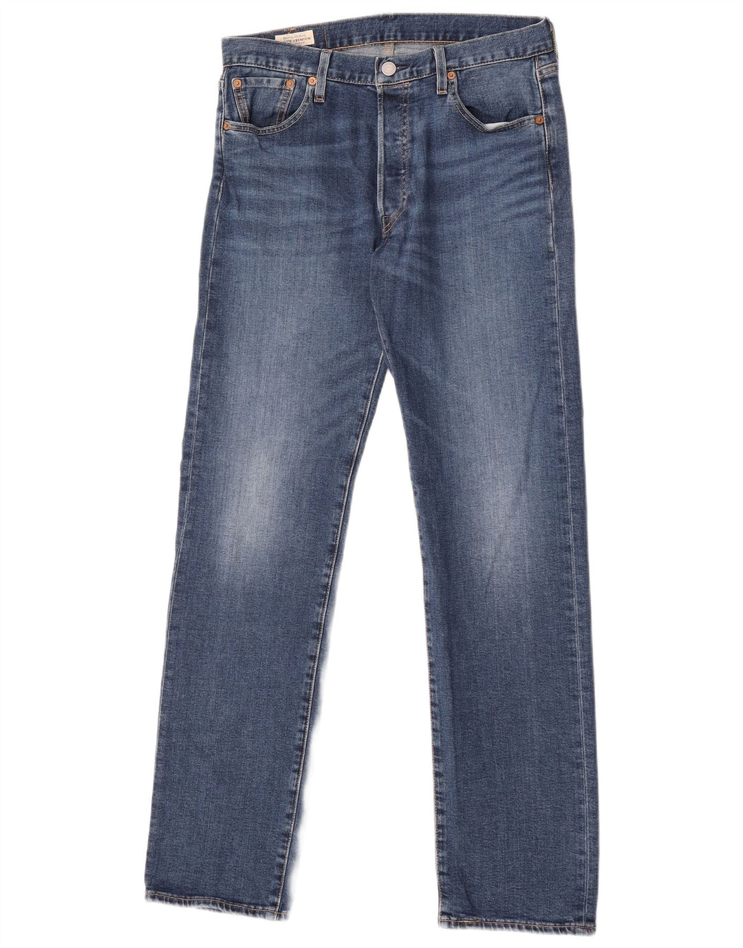 Blugi drepti pentru bărbați LEVI'S 501 W30 L32 Bumbac albastru